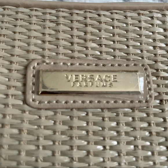 VERSACE Parfums Beige Makeup Cosmetics Bag - Picture 2 of 14